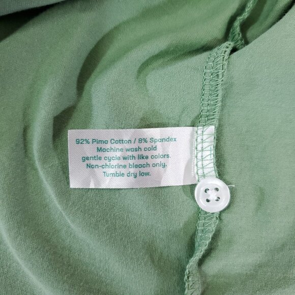 Criquet Slim Fit Mens Large Green Short Sleeve Golf Polo Shirt Green Stretch - Picture 7 of 9